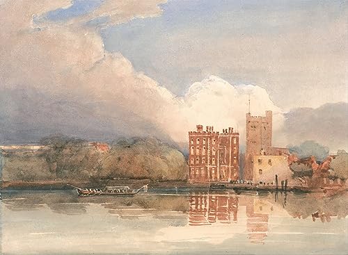 Cuadro de lienzo Vista del Palacio de Lambeth en el Támesis David Cox alta resolución