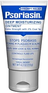 Psoriasin Deep Moisturizing Ointment - 2% Coal Tar - Stops Psoriasis Itching, Scaling, Redness - 4.2 oz