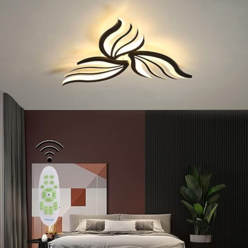 Plafonnier LED variable LWX : lustre moderne acrylique en fleur pour salle à manger