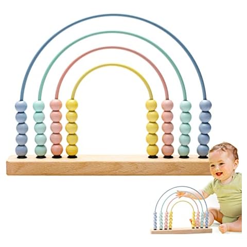 ibwaae Wooden Rainbow Abacus Cover