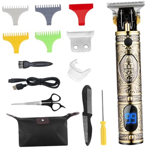 WRITWAA 1 Juego cortadora de cabello para hombres recortadora cortadora de peluquero mechero clipper cortapelo barber para hombres profesional cortadoras de cabello para hombre