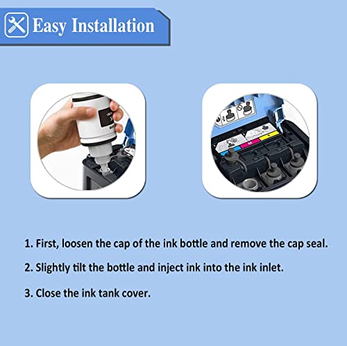 RC PRINT Compatible Refill Ink Bottles for Canon G Series Printer PIXMA G1000 G1010 G2000 G2002 G2010 G2012 G3000 G3010 G3012 G4000 G4010 (Black-2... - Image 2