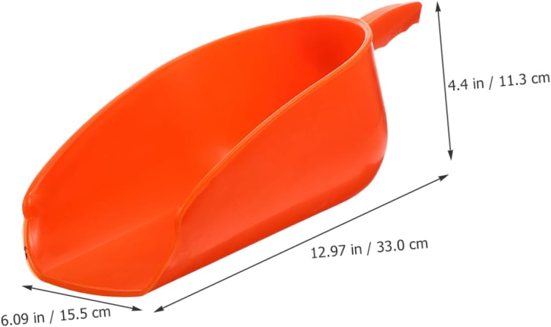 Kisangel 4pcs Poultry Shovel Thicken Farm Scoop for Convenient Poultry Feeding Ergonomic Design for Easy