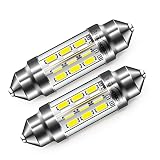 Superbrillante: cada foco LED tiene 24 piezas de chips 3014 LED de alto brillo y está hecho con diseño de cuerpo de aluminio para una mejor disipación del calor. Mucho más brillante que las bombillas originales. No necesita herramientas ni modificaciones de cable.