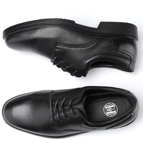 HANDROCK 4"-6" Oxford Men's Black Slip Resistant Durable Fashion Breathable EH Work Shoe4