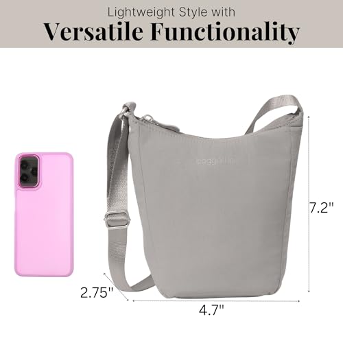 Image of Baggallini Swift Mini Crossbody Bag for Women - 4.5x7 Small Travel Purse with Crossbody Strap and RFID