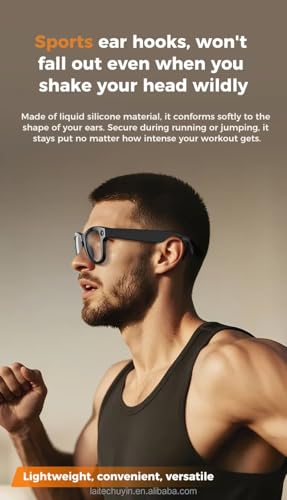 Image of Aeoss Smart AI Video Glasses: 1080p HD POV Camera with 32GB Memory, Wireless Bluetooth Sunglasses, Real-Time AI Translation Assistant, Anti-Shake Video Recording & Charging Case (Photochromic Lenses)