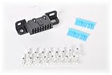 Mo-Co-So Replacement Female J1962 OBD II 2 Diagnostic System Housing w/ 16 Female Wire Sockets. Compatible with most GM, Buick, Cadillac, and some Chrysler, Jeep, and Ford vehicles