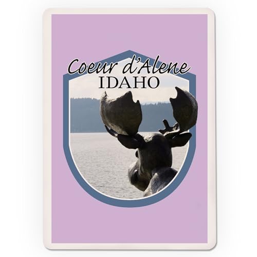 Baraja de poker con estatua Mudgy y Millie Coeur d'Alene Idaho miniatura 3