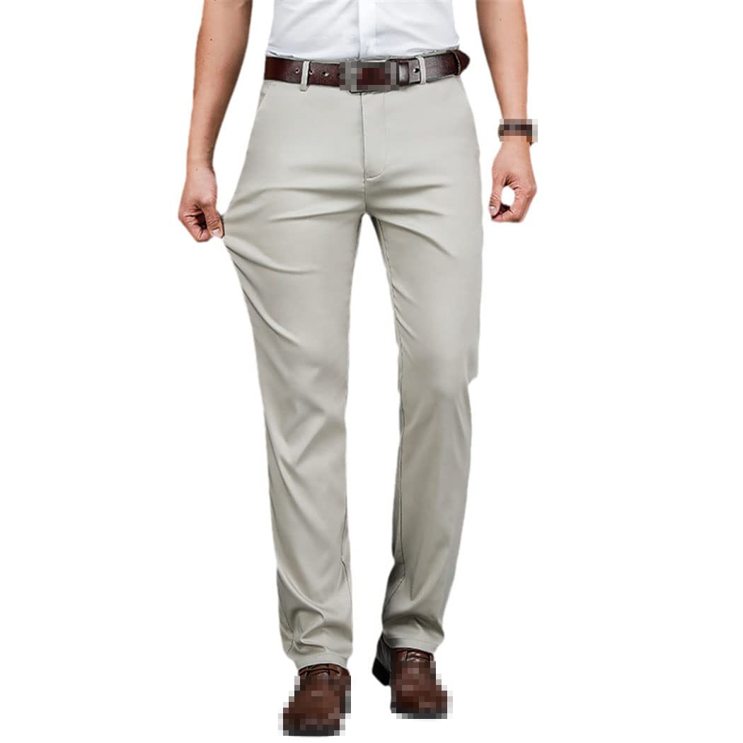 keusyoi Pantaloni casual con ricamo classico Pantaloni leggeri Primavera ed Estate Pantaloni da uomo Casual Business