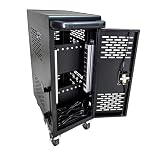 16 Device Charging Storage Cabinet Cart Black fits 14" Screensize Lock Box - Image 7