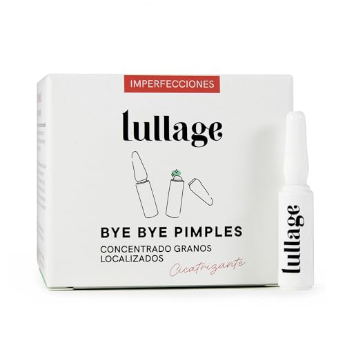 LULLAGE Monodosis Roll-on para Eliminar Granos Localizados Piel Mixta - Grasa, 5 unidades | Tratamiento VEGANO y Natural con Niacinamida | Reduce la Rojez y ayuda en la Cicatrización, Bye Bye Pimples