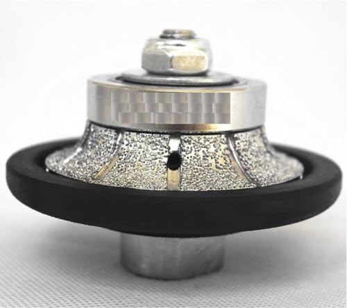 FANSHUMEI 1 Inch (25 mm) Demi-Bullnose Roundover Diamond Hand Profile Router Bit Granite