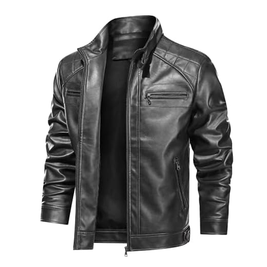 Veste en Cuir Homme Blouson Sherpa Manteau Retro Automne Noir Bombers Long Vintage Jacket Perfecto Moto Hiver Blousons Homologué Mi Saison
