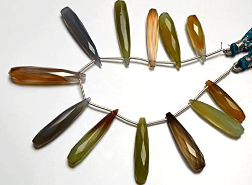 Perles chalcédoine multicolores pour fabriquer ses propres bijoux d'été bohèmes