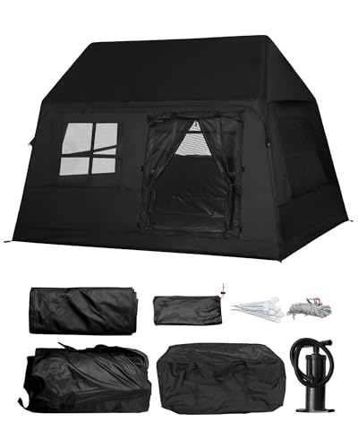 3-4 Person Inflatable Camping Tent Blow Up Hand Pump Easy...