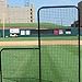 Trigon Sports Black Series L-Screen, L Screen Replacement Net, Softball & Baseball Pitching Net, L Shape Net for Training, Size: 7' x 7'