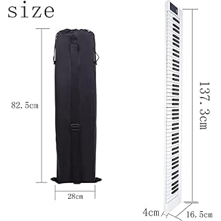WKLIANGYUANPING Pliage Piano 88 Clé – épissage et Pliage électronique Piano Portable Piano Clavier Piano Instruments for… - Les Beatles, Paul McCartney, John Lennon, RIngo Starr, George Harrison WKLIANGYUANPING Pliage Piano 88 Clé - épissage et Pliage électronique Piano Portable Piano Clavier Piano Instruments for… – Image 2