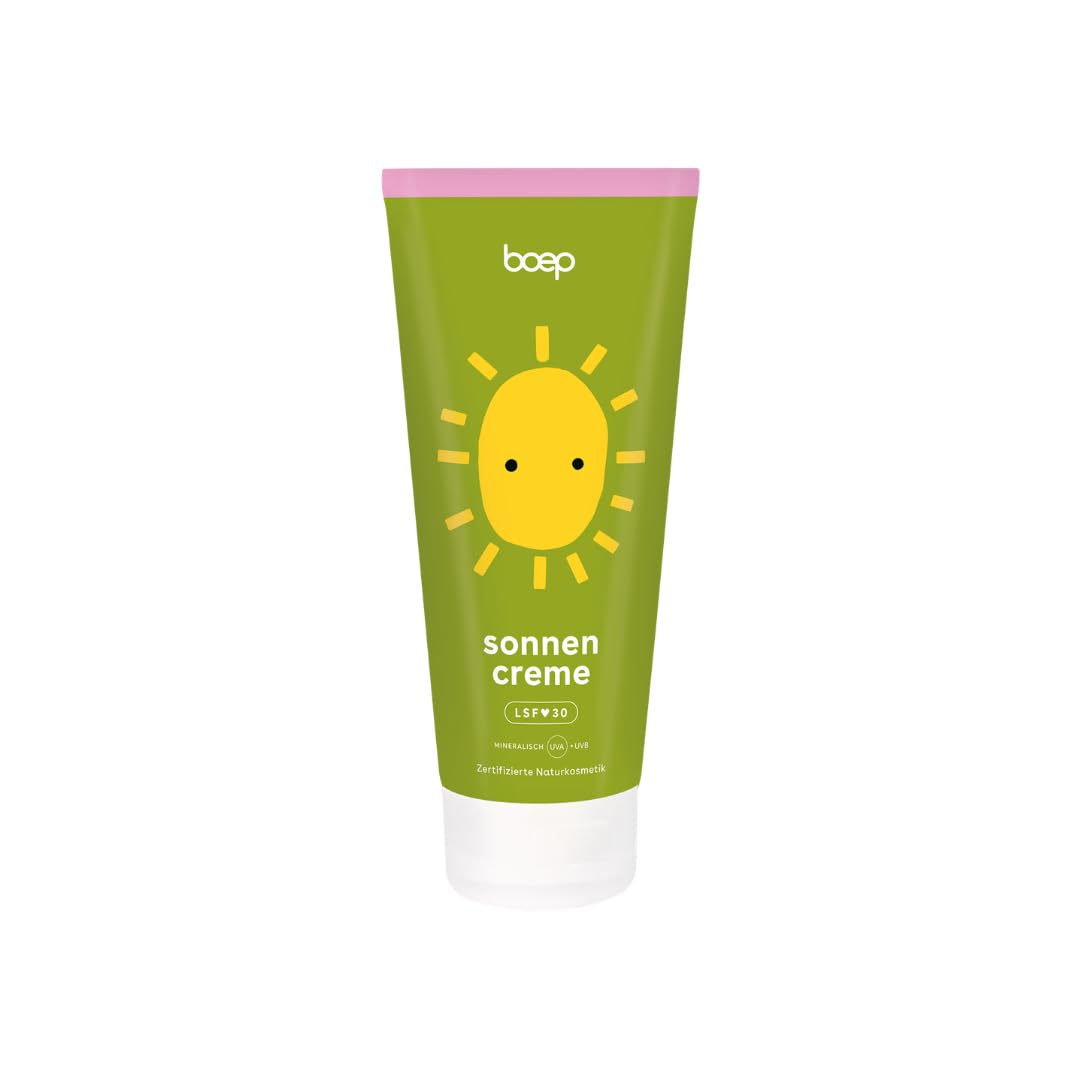 boep protezione solare SPF30 | Protezione solare minerale per neonati, bambini e adulti | Con ossido di zinco e senza filtri UV chimici | Crema solare naturale vegana per tutta la famiglia (200ml)