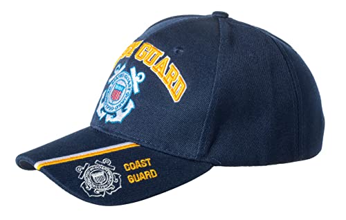 Gorra de béisbol azul bordada con logo US Coast Guard miniatura 2