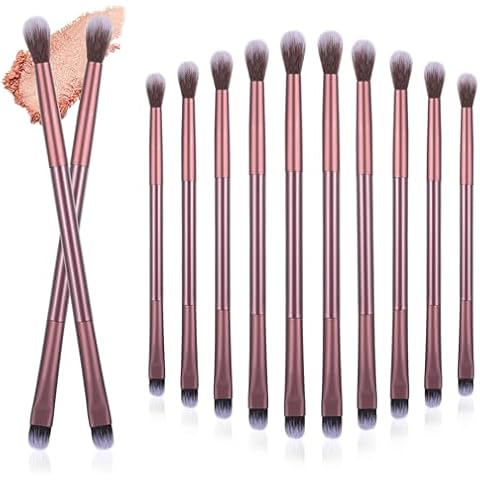 24 Pcs Dual-Ended Eyeshadow Brushes Cover