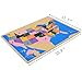 Montessori USA Map Puzzle for Kids with Labeled USA Control Map - Montessori Preschool Geography Toys & Gifts for Boys & Girls Ages 3-5-7 and Up - Wooden United States Puzzle Map for Kids