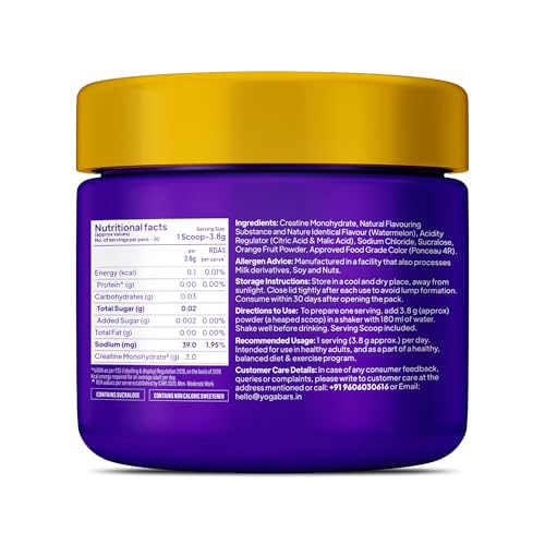 Image of Yogabar ProClean Plant Protein (with FREE Creatine 114G) - 25G Protein Per Serve - Chocolate Flavour With Monk Fruit Sweetener - Cleanest & Lightest Protein With Herbs (500G Pouch,13 Servings)