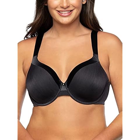 Vanity Fair womens Illumination Full Figure Zoned-in Support Bra, Midnight Black, 38D US Cover