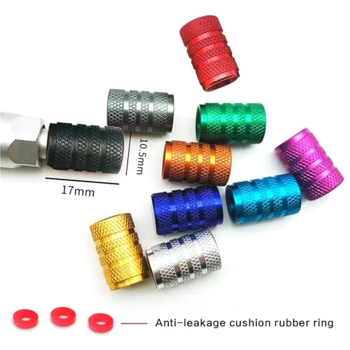Tapa de válvula de neumático de aluminio texturizado 3