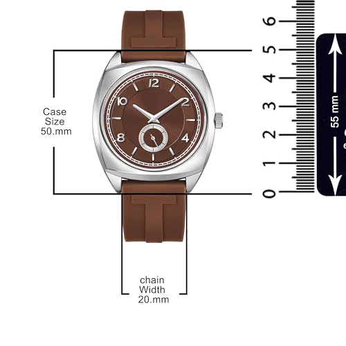 Image of styledose Men's Watch Analog Quartz with Chronograph & Silicone Strap -Casual & Formal Wrist Watch for Men