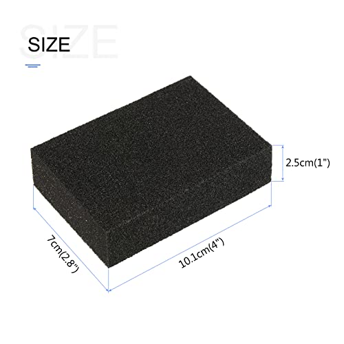 Image of METALLIXITY Scrub Sponge (10.1 x 7cm /4 inch x 2.8 inch), Scouring Pad Non-Scratch Dish Cellulose Scrubber Sponges - for Dishes, Pots, Pans, Kitchens, Counters and Floors, Black