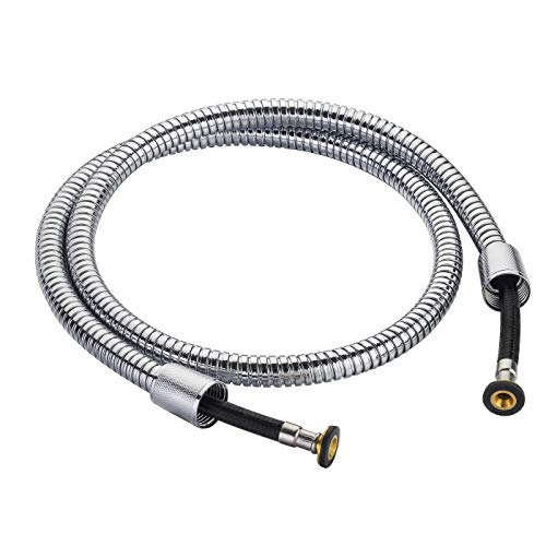 Singing Rain 48 inch Braided Inner Tube High Pressure Chromed Stainless Steel Shower Hose - Replacement Hose