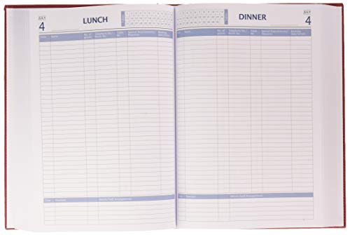 Castelli U07/24–391 A4 Restaurant Buchung Diary, rot
