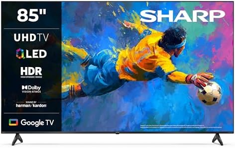 Sharp 85HP5765E QLED Fernseher 85 Zoll Google TV - 4K UHD Smart T...