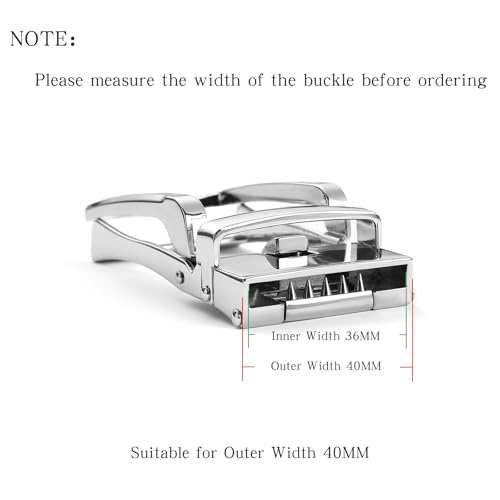 SENDEFN 35MM Ratchet Belt Buckle Only for 1 3/8" Slide Belt Strap Stylish Durable Belt Buckle3