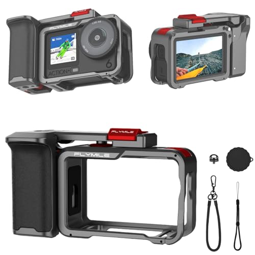 Honlyn Xplorer �O���b�v�L�b�g DJI Osmo Action 6�p�A���^���X�g���[�g�t�H�g�O���b�v�z���_�[ �R�[���h�V���[ 1/4�X���b�h���t��