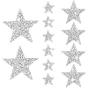 12Pcs Star Iron on Patches,Silver Star Patches,Iron on Stars,Star Patches Iron on,Iron on Star Patches,Star Rhinestones,Star Patches for Clothes,Rhinestone Applique,Sequin Star Patches