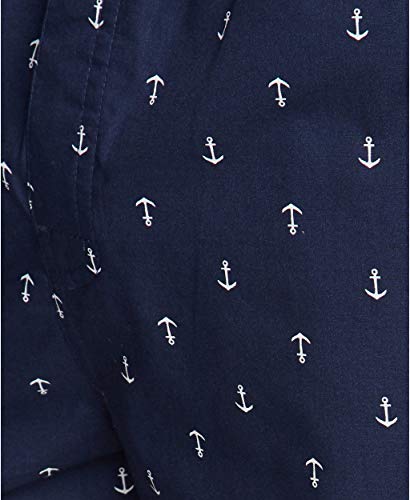 Image of Nautica Men's Soft Woven 100% Cotton Elastic Waistband Sleep Pajama Short