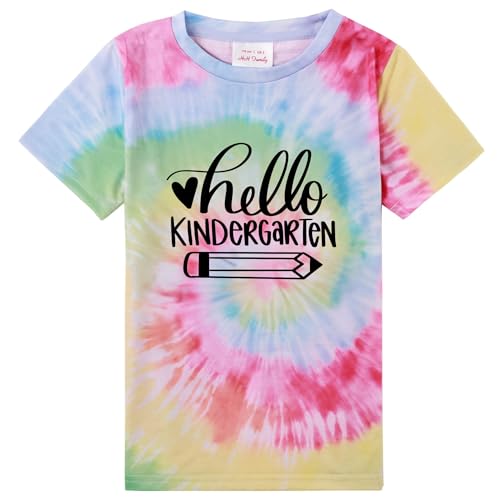 Image of First Day of Kindergarten Shirt First Day of School Gifts for Kids Kindergarten Shirts for Girls T-Shirt Top