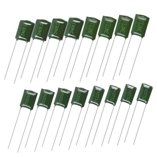 Totority Guitar Tone Capacitors Replacement 16pcs Assortment for Electric Guitar