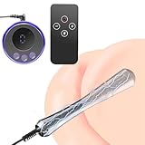 HXLXW Elektroschock-Analplug, Metall-Analplug mit Fernbedienung, G-Punkt-Stimulationsspielzeug Buttplug Analdildo Anal Dilatator Prostata Massager SM Erotik Sexspielzeug für Männer