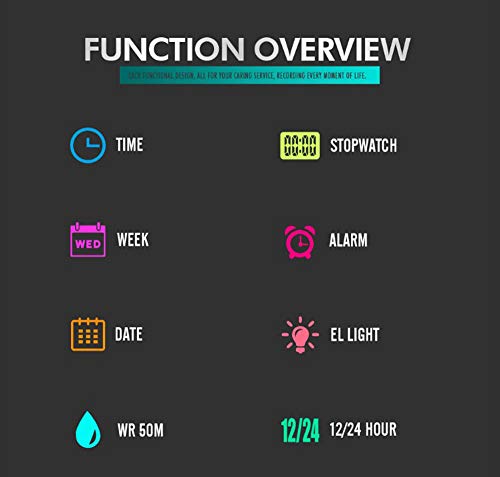 Gosasa Mens Outdoor Sport Watch Men Digital Watch 5Bar Waterproof Alarm Clock Cowboy Military Watch4