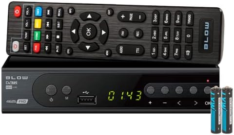 Decoder Front View Blow 4625FHD H.265 DVB-T2 Digital Terrestrial TV Decoder User Manual