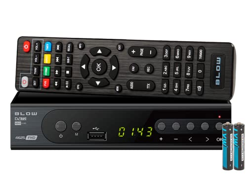 Blow 4625FHD H.265 Décodeur TV numérique terrestre Récepteur DVB-T2 avec télécommande EPG HDMI USB