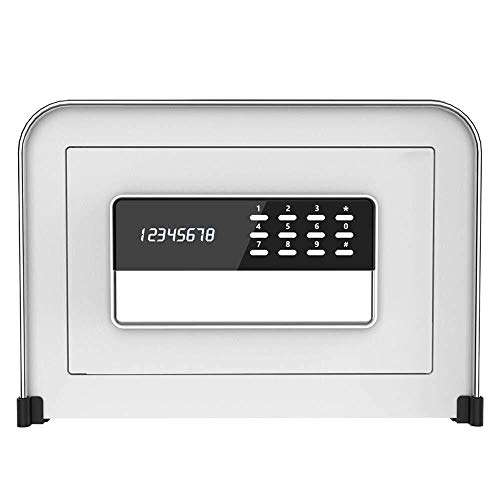 DISS Safety Cabinet, Small Home Office Electronic Password Safe Deposit Box (White) Office Supplies