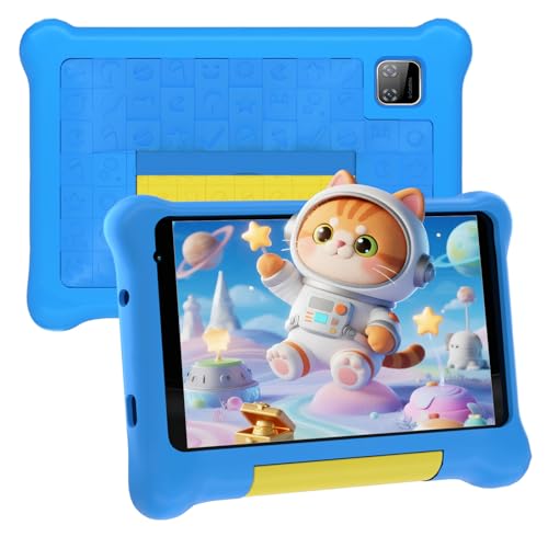 Laptok Tablette Enfants 7 Pouces, Android Tablette pour Enfants 5Go+32Go+128Go, Applications pour Enfants Préinstallées et Contrôle Parental, 1024x600,...