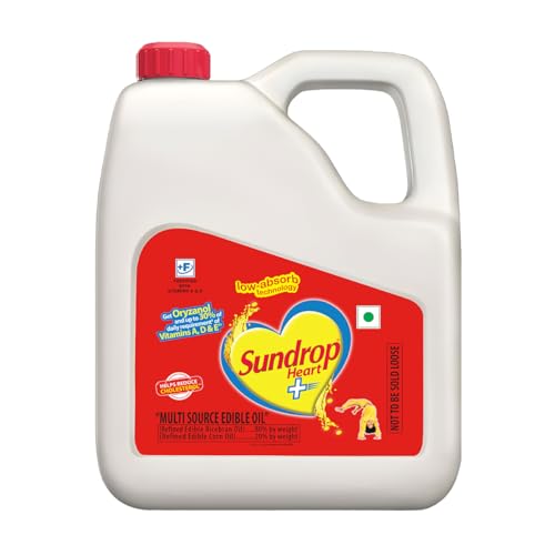 Image of Sundrop Heart Plus Oil (Rice Bran & Corn Oil)- 1.82 kg Jar / 2L Jar
