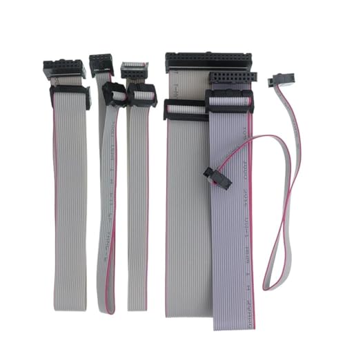 HUNGARIEL New 2024 2.54Mm Pitch Fc-6/8/10/16/20/40 Pin 30Cm Jtag Isp Download Cable Gray Flat Ribbon Data Cable for Dc3 IDC Box Header