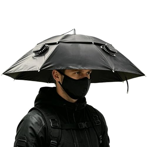 Chapeau de soleil avec ventilateur intégré pour homme et femme