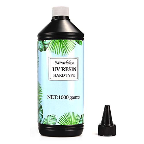 Improved Transparent UV Resin Clear Hard UV Curing Epoxy Resin Ultraviolet Curing Solar Cure Resin Sunlight Activated Resin for DIY Jewelry Making Casting & Coating (1000g)